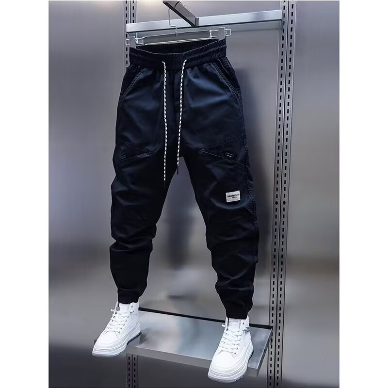 Trendy Multi-pocket Ankle Banded Slacks Sports Loose Harem Pants
