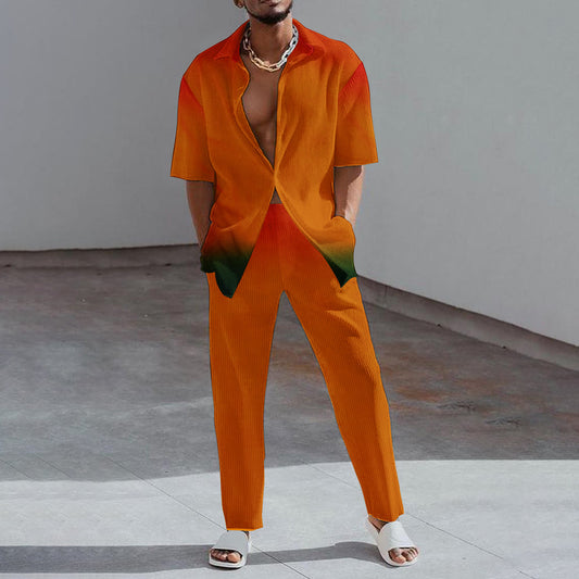 Trendy Multi-color Long Sleeve Casual Sports Suit