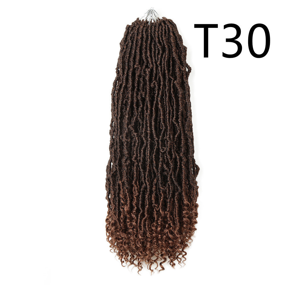 Earthworm Curly Irregular Long Hair African Wig Female