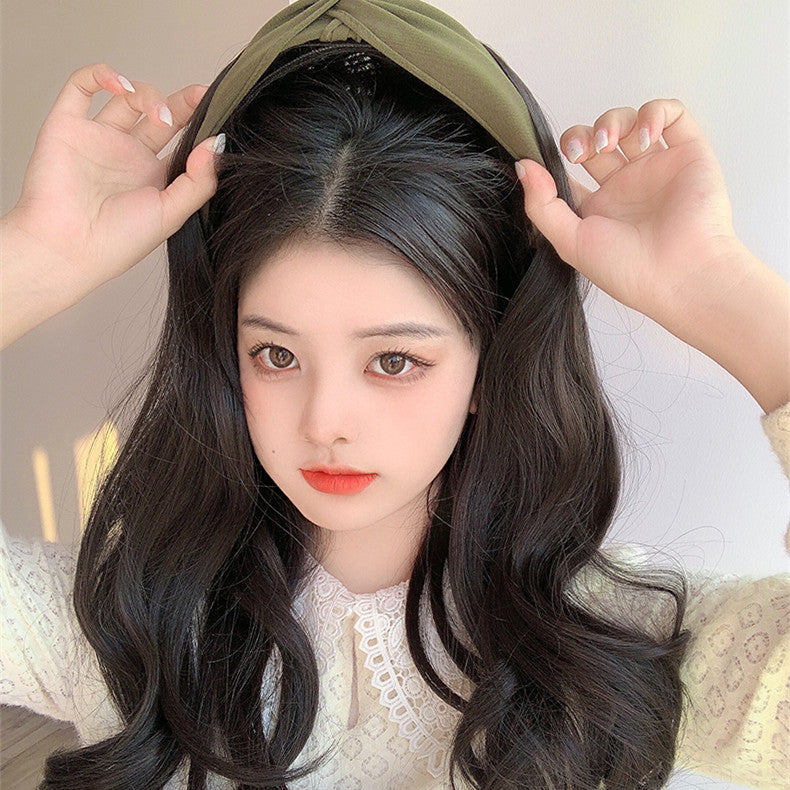 Removable Hairband Wig Female U-shape