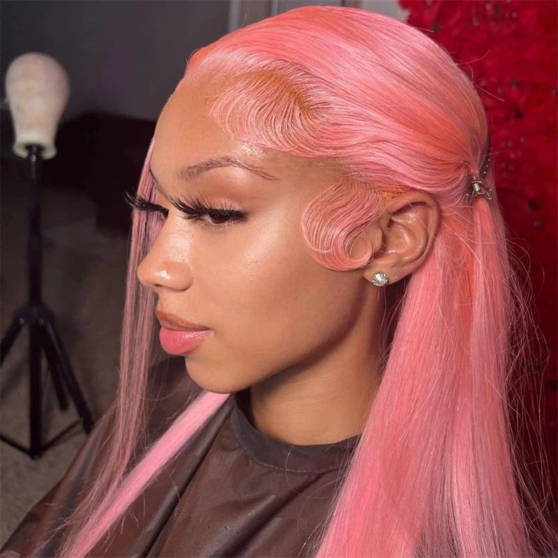New Mid-length Long Straight Hair Style Former Lace Head Cap Women