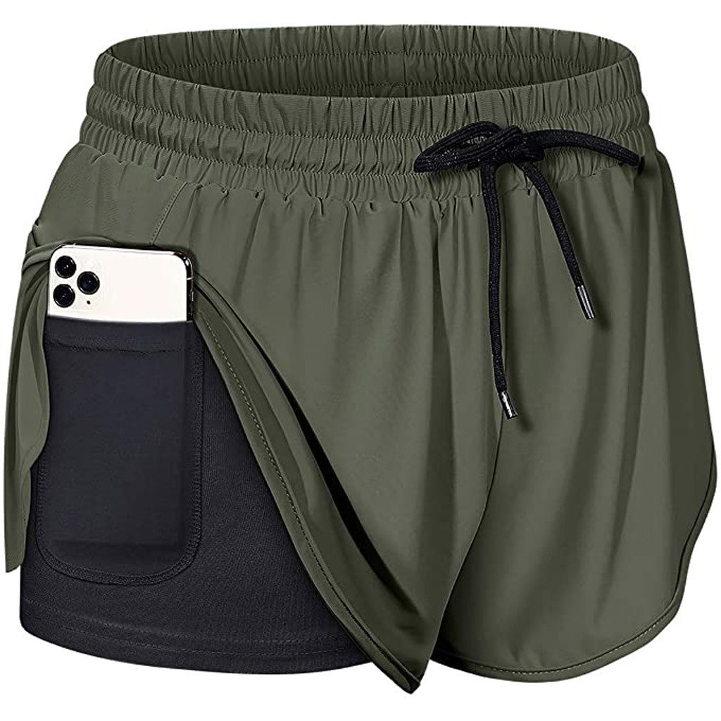 High waist stretch skinny running pants