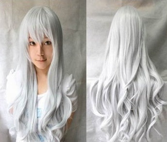 Wig High Temperature Silk 80cm Long Curly Hair