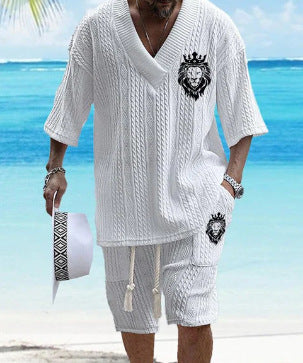 Men's Fashionable Jacquard Suit