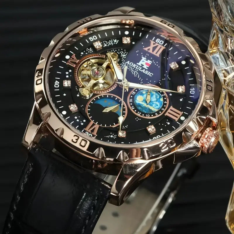 Large Dial Hollow Automatic Mechanical Watch