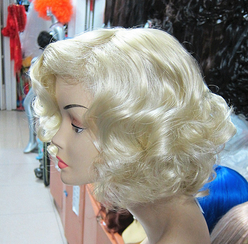 Blonde Curly Fashion Ladies Prom Wig