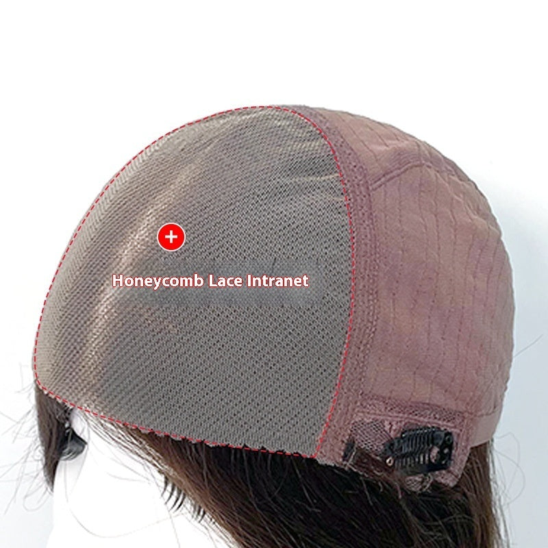 Wig Sheath Women's Short Roll Breathable Natural