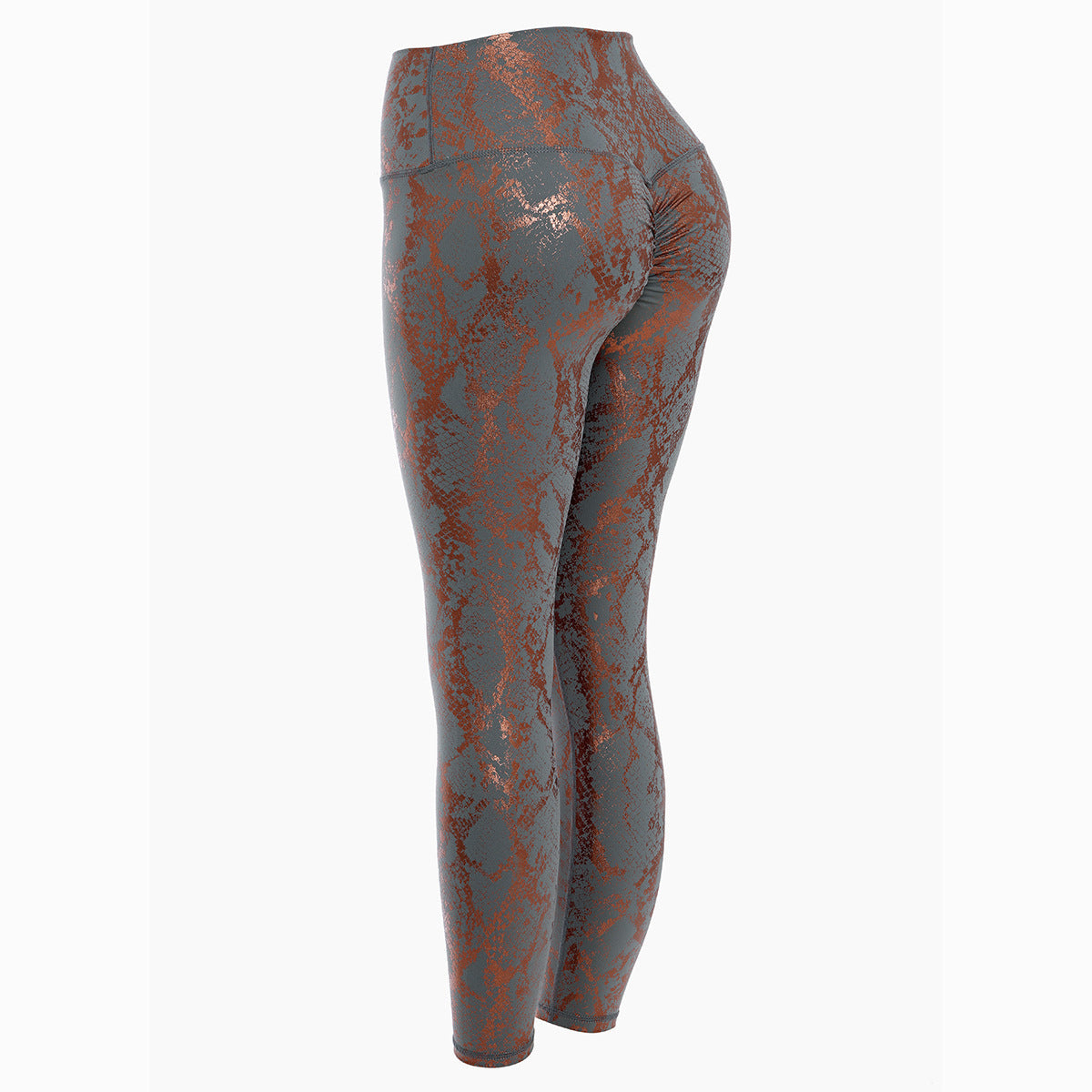 Women's Tight Elastic Bronzing Yoga Pants
