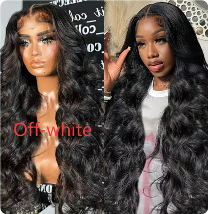 Natural High-temperature Fiber Front Lace Wig Female Medium Big Wave