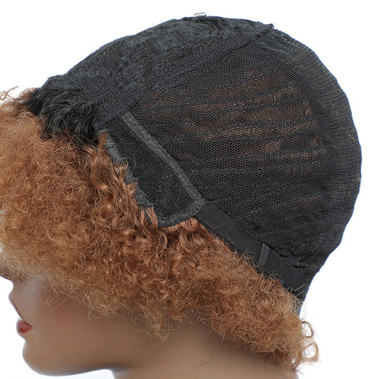 Short Mechanism OT Color Small Volume Gradient Explosion Headgear