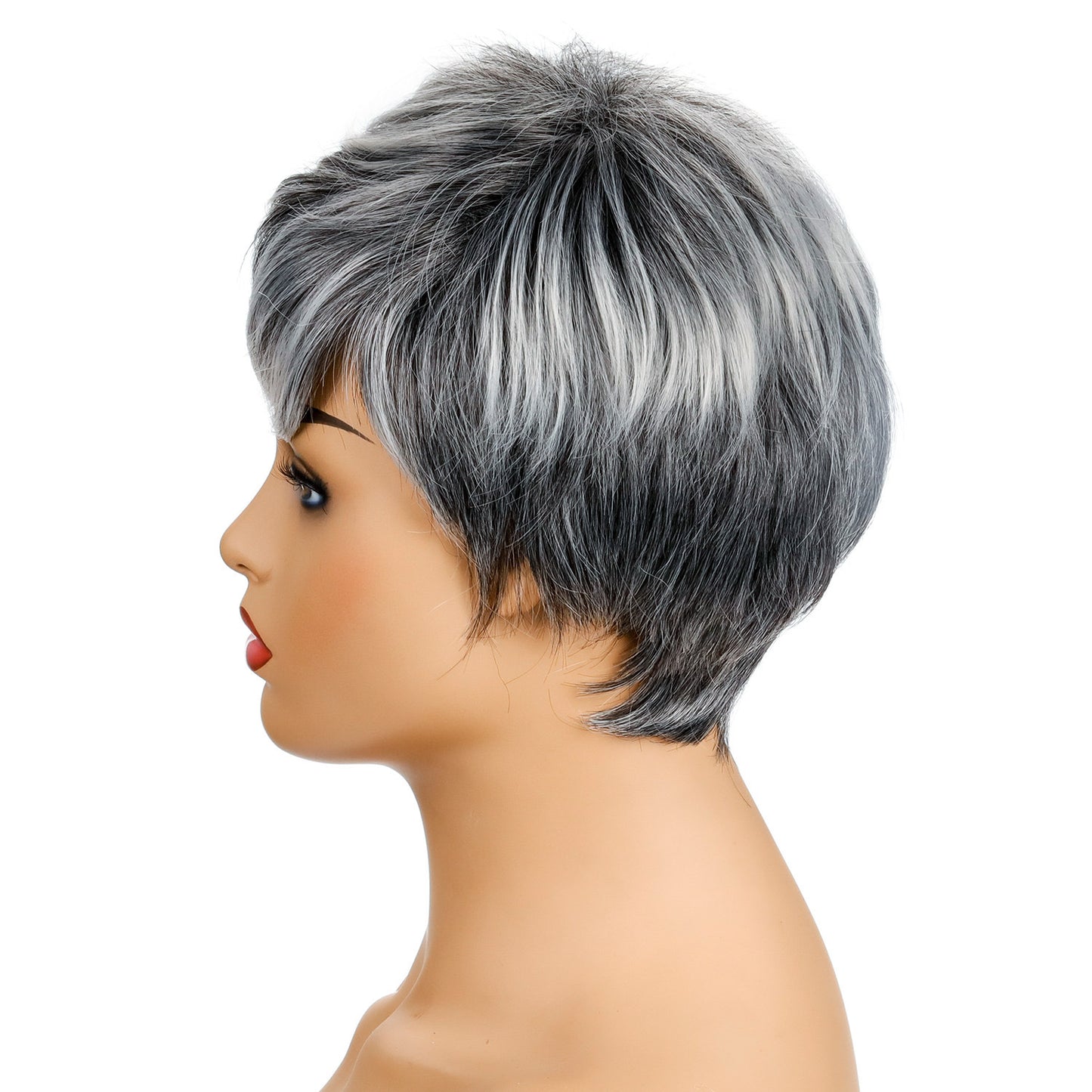 Ladies Fashion Realistic Short Curly Hair Headgear