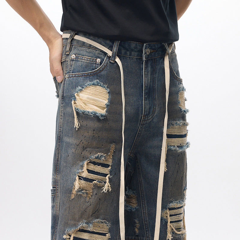 Summer Loose Beggar Style Cropped Pants Niche Middle Pants