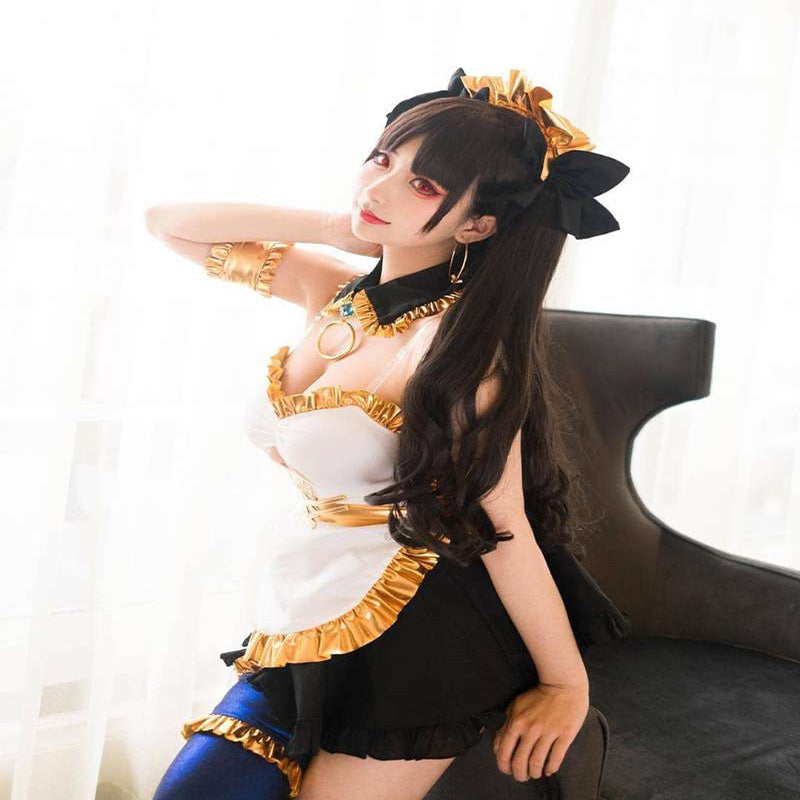 Grand Order Rin Tosaka Cosplay Wig Fake Hair