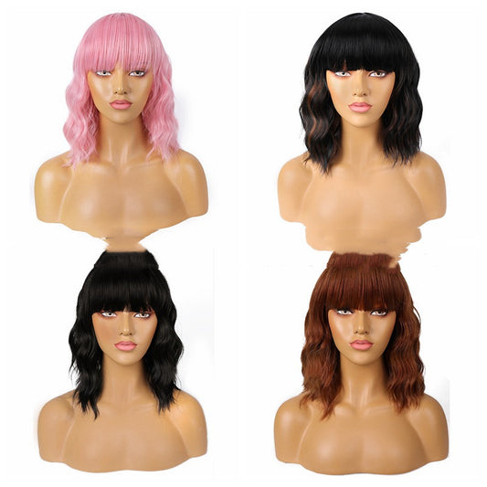 Headgear Chemical Fiber High Temperature Silk Water Ripple Style