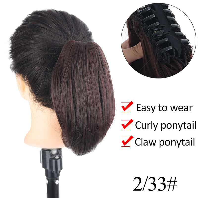 Short Ponytail Wig Grip Internet Celebrity Micro-roll Natural Braid