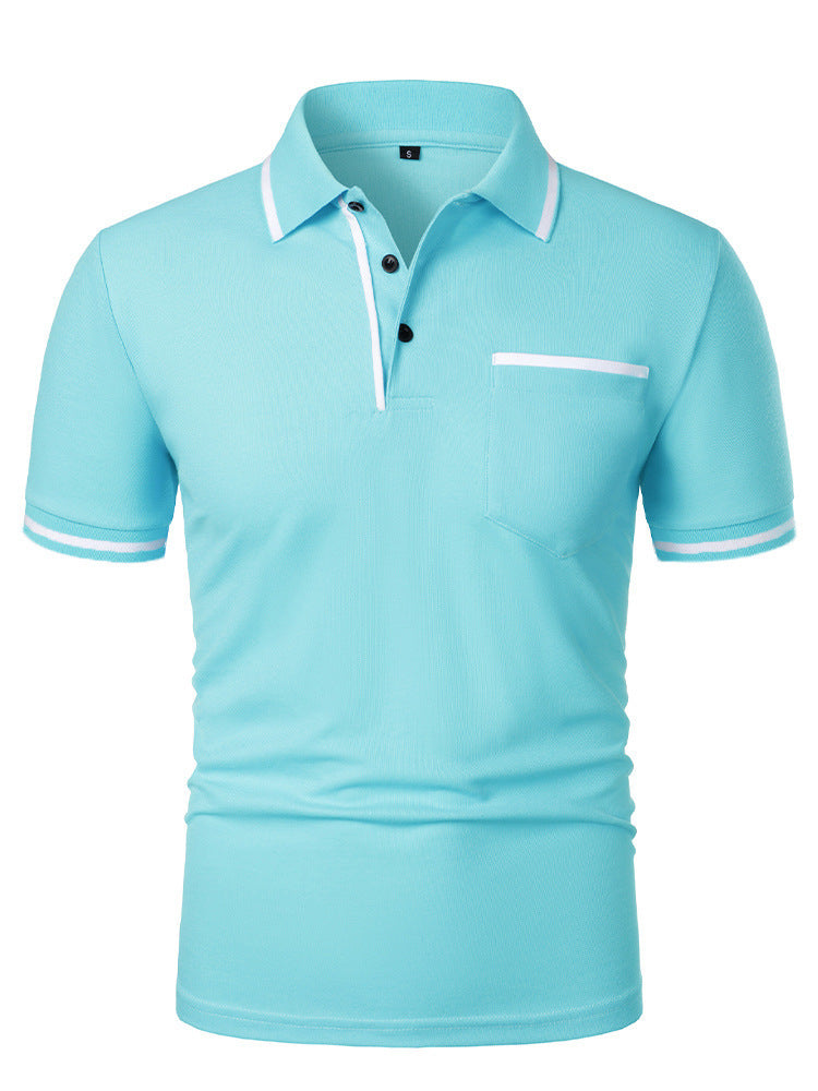 Men's Casual Lapel Short Sleeve T-shirt