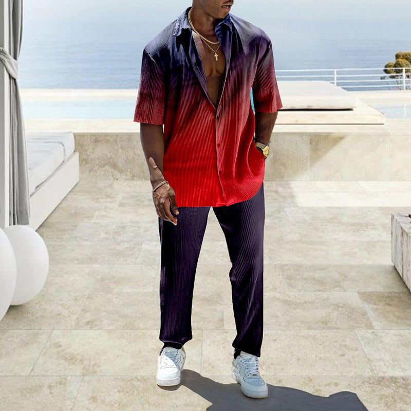 Trendy Multi-color Long Sleeve Casual Sports Suit