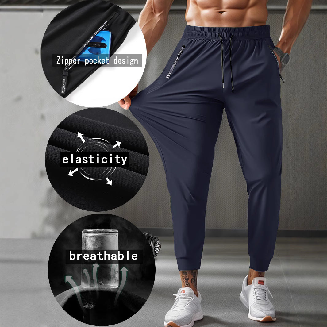 Men's Nylon Ice Silk Trousers Thin