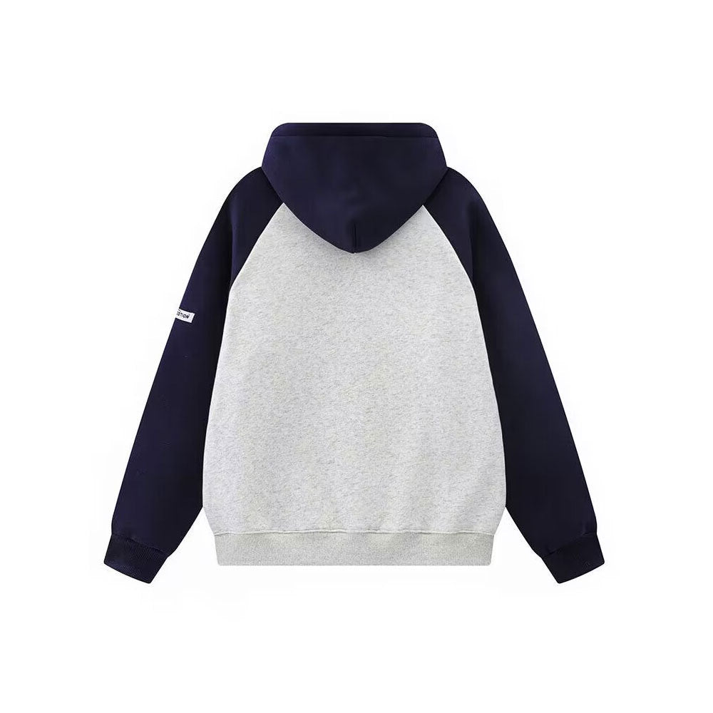 Retro Raglan Cardigan Hoodie Men's Autumn And Winter New