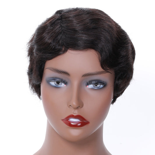 European And American Fashion Women's Short Real Hair Headgear