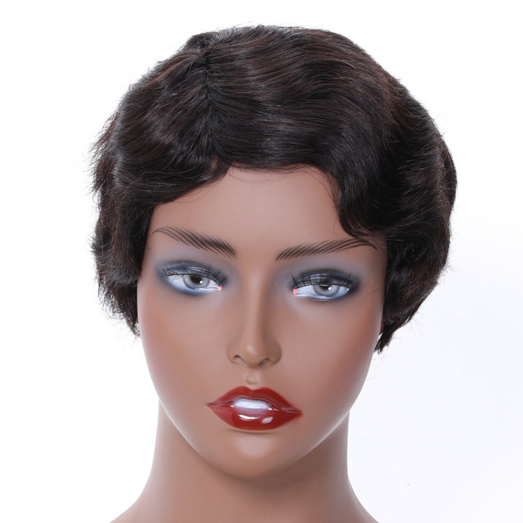 European And American Fashion Women's Short Real Hair Headgear