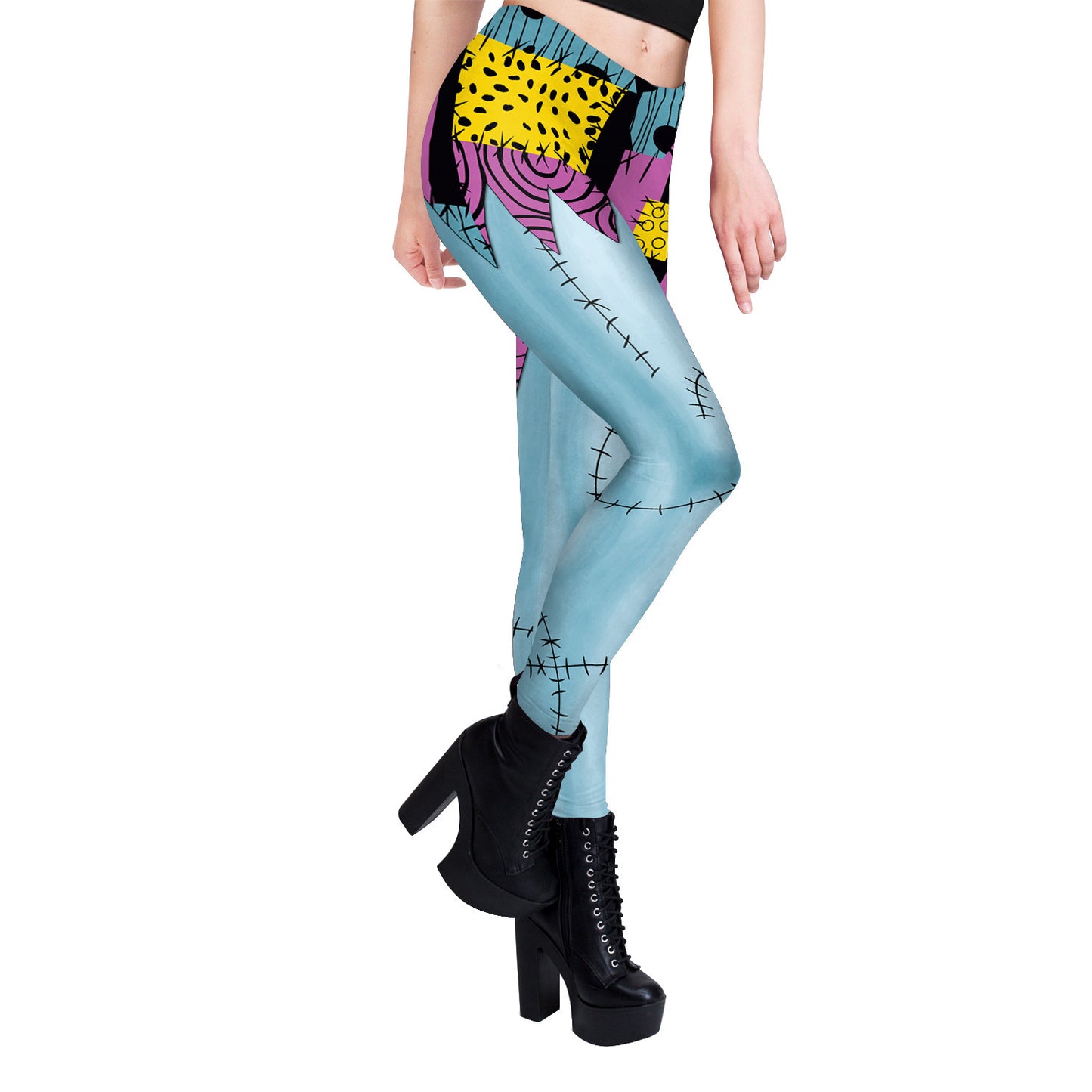 Digital Printing Stripe Ladies' Yoga Leggings