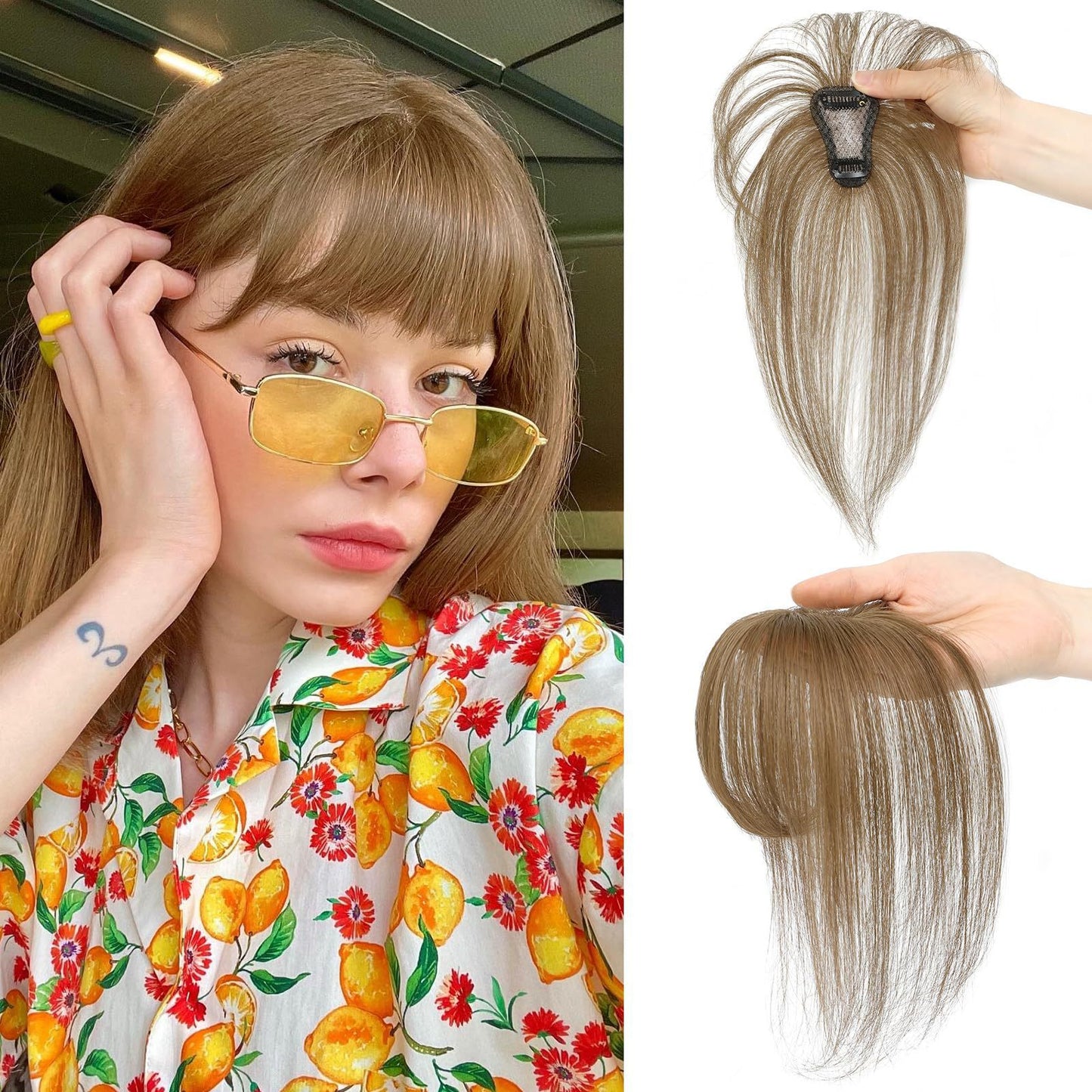 3D Wig Set Bangs Hand-woven Elegant