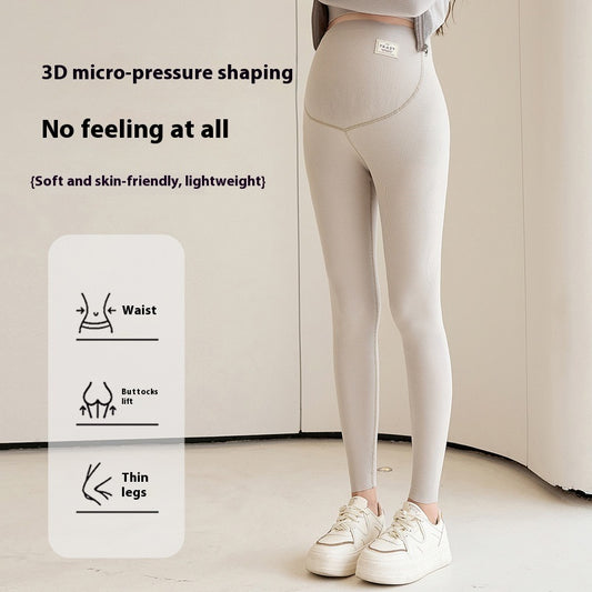 French Thread Full Waist Seamless Elastic Belly Support Pregnant