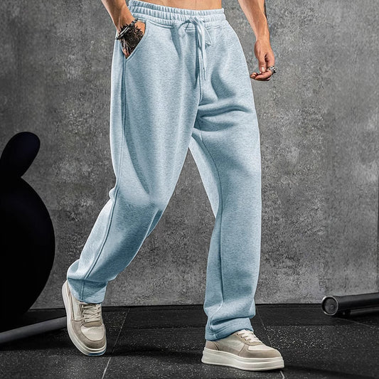 Men's European And American Solid Color Casual Pants