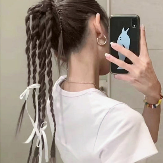 Wig With Scratch Clip Boxing Braid