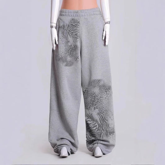 Men's Street Casual Leopard Print Printed Trousers