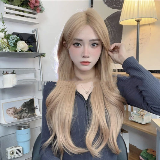 Front Lace Wig Women's Fashion Long Curly Hair