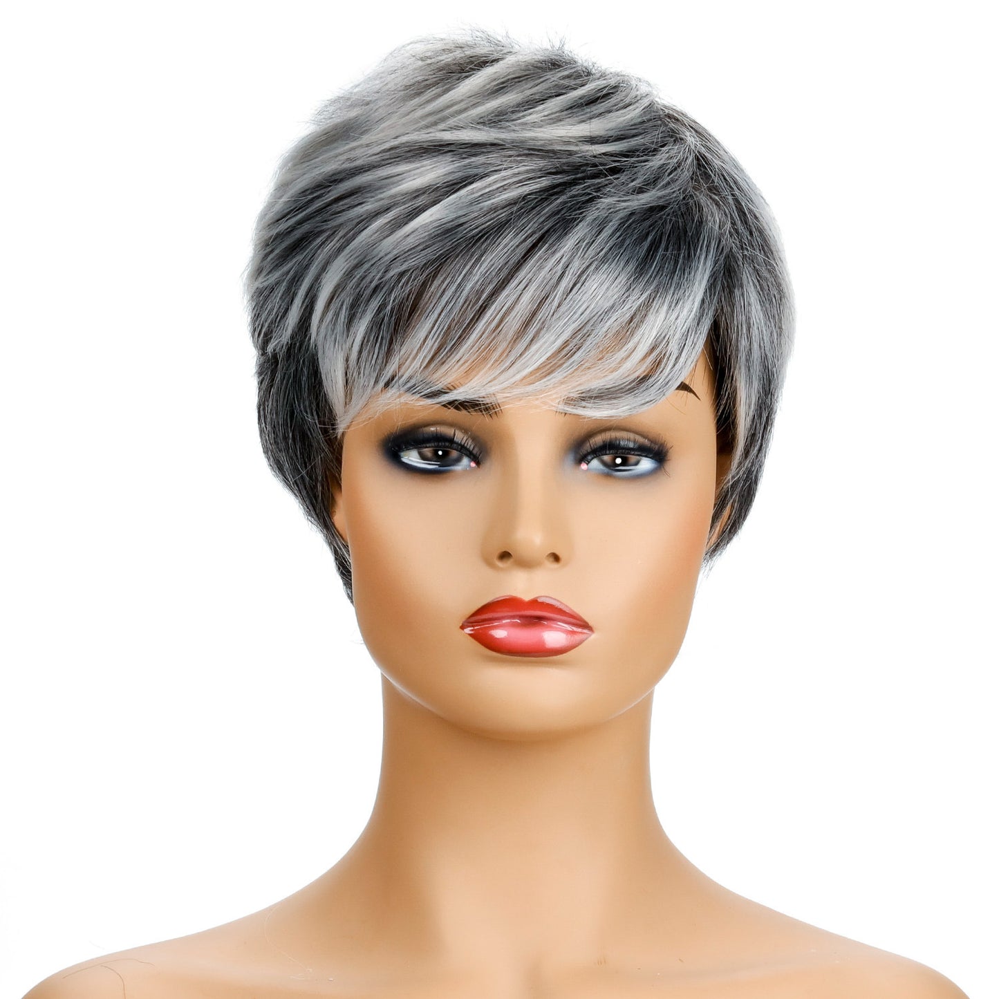 Ladies Fashion Realistic Short Curly Hair Headgear