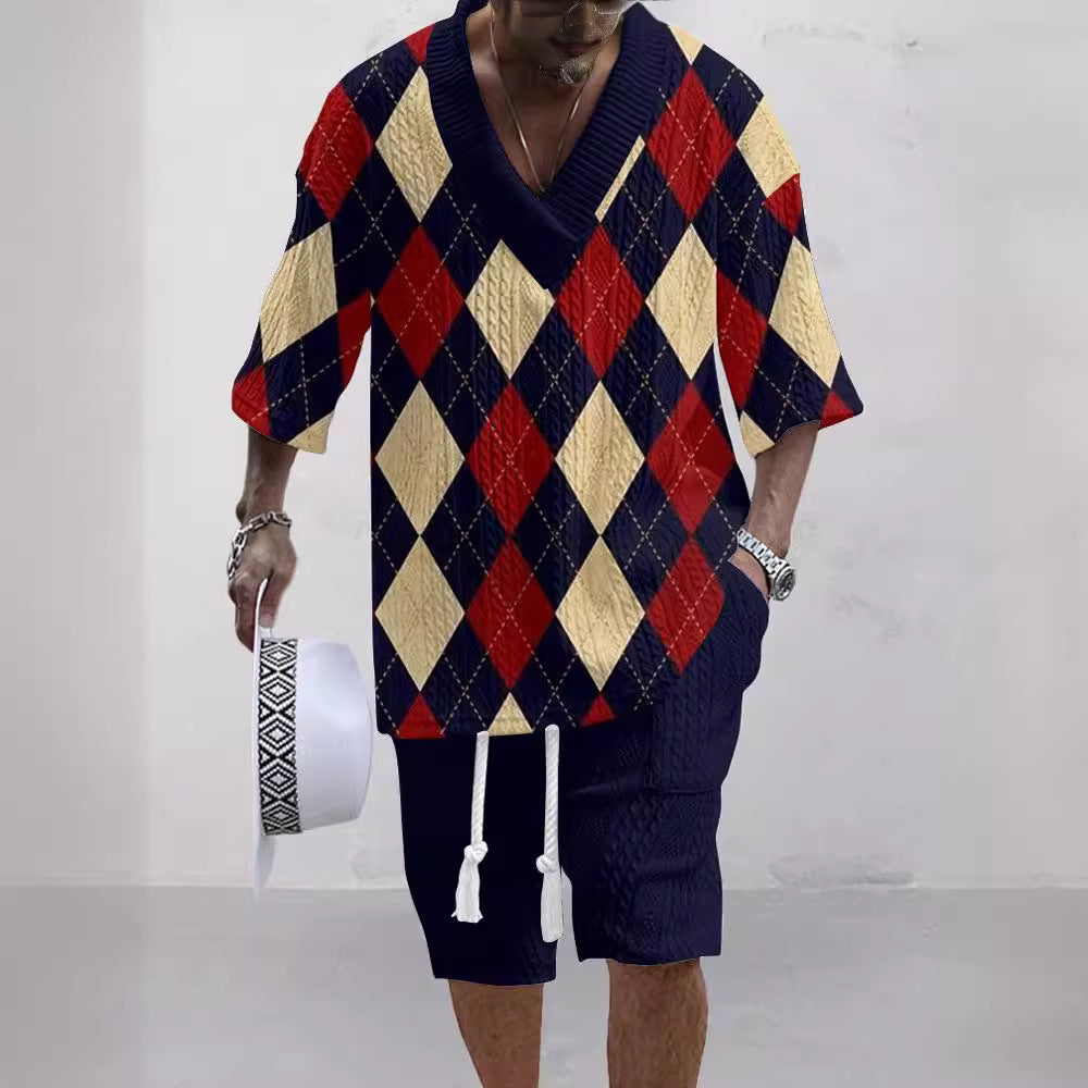 Men's Fashionable Jacquard Suit