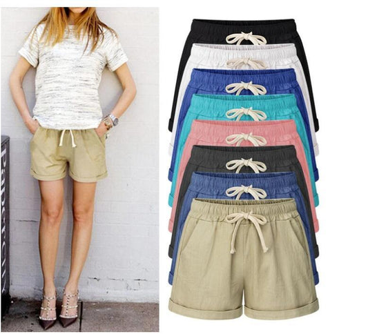 Elastic waist casual pants