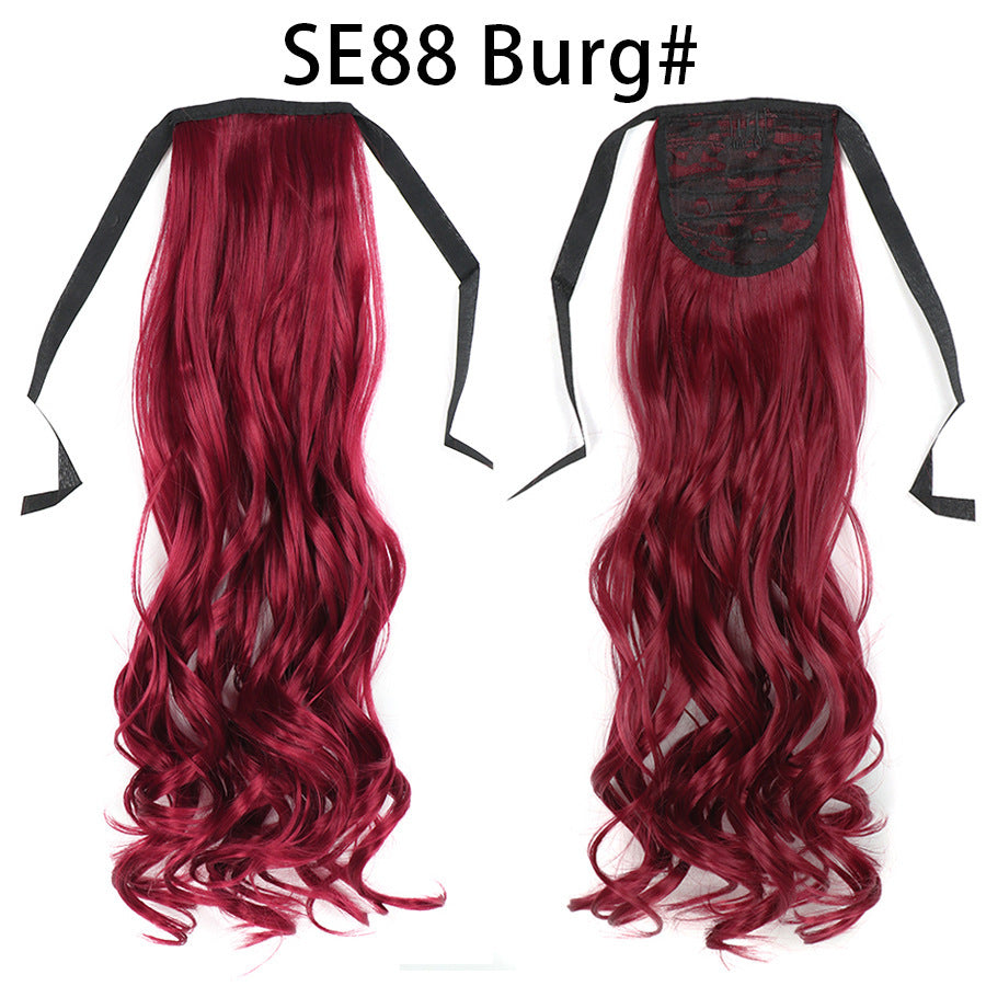 Bow Tie Strap Long Chemical Fiber High Temperature Silk Wig