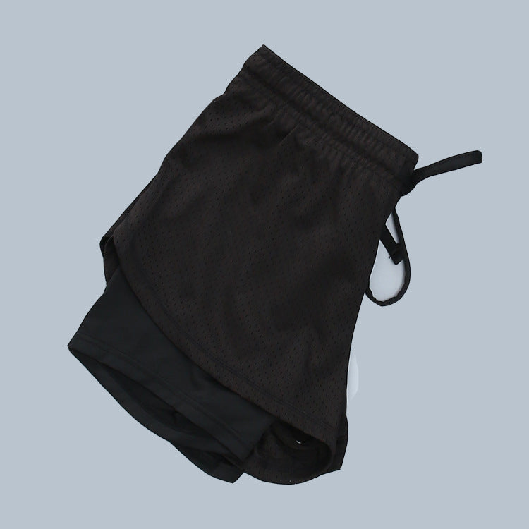 Mesh track shorts