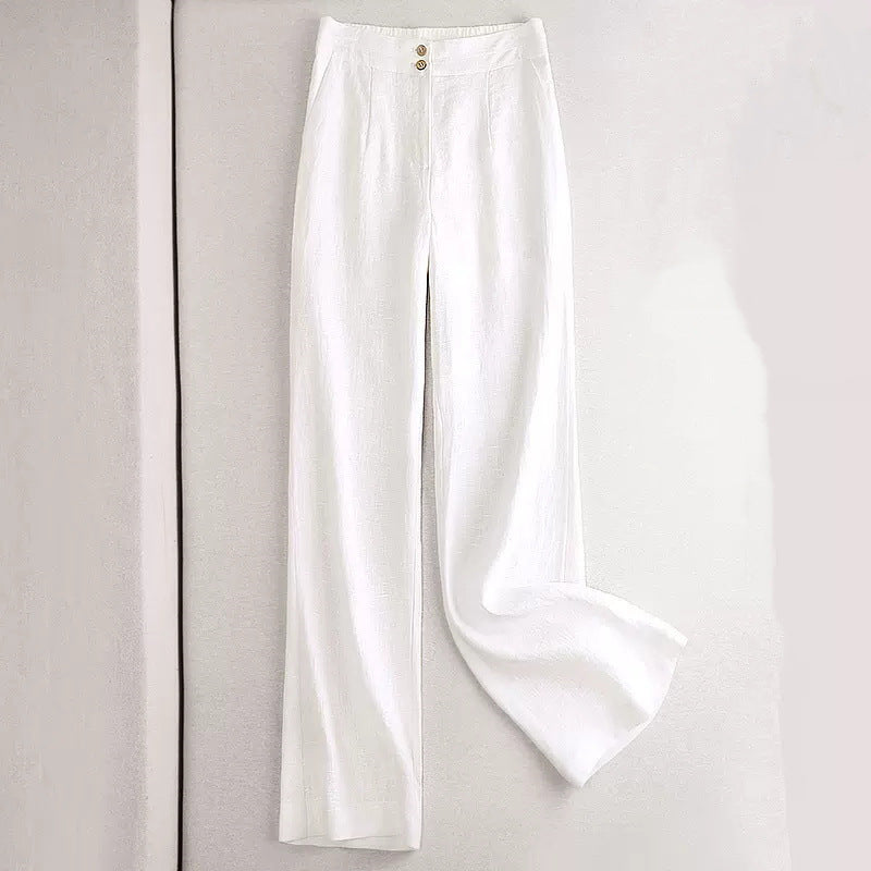 Linen Wide-leg Women's High Waist Cotton And Linen Casual Pants
