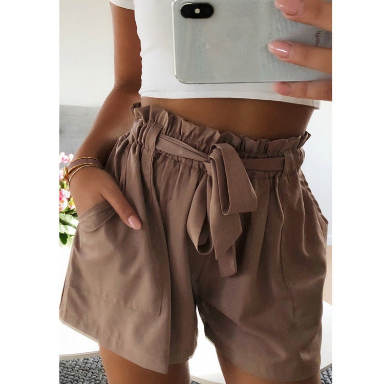 Wide-leg shorts with fungus