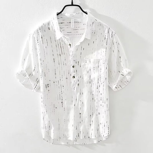 Summer Menswear Pu Shuai Short-sleeved T-shirt Lapel Polo Shirt