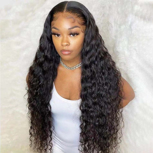 Women's Solid Color Mid-length Curly Hair Chemical Fiber Wig