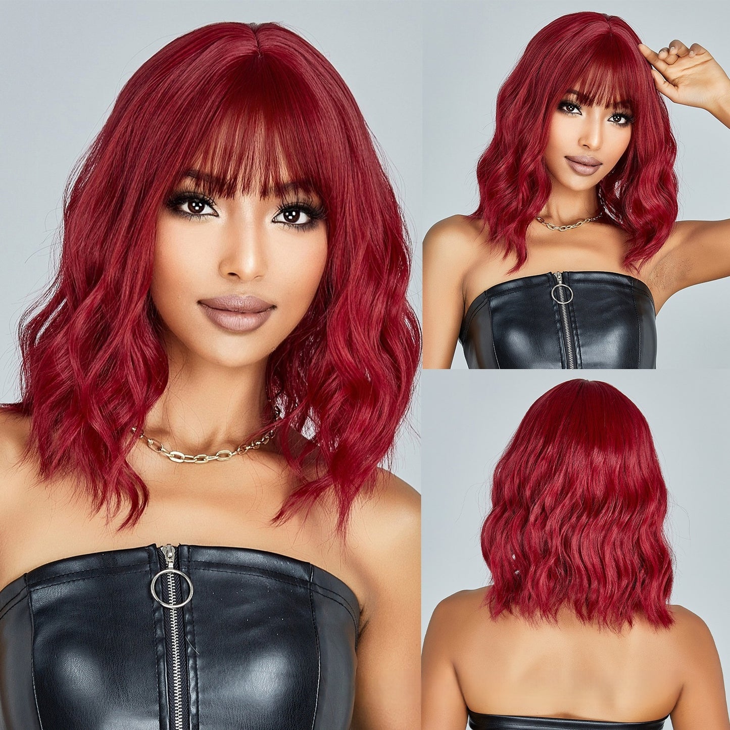 European And American Style Wig White Gold Color Short Curly Hair