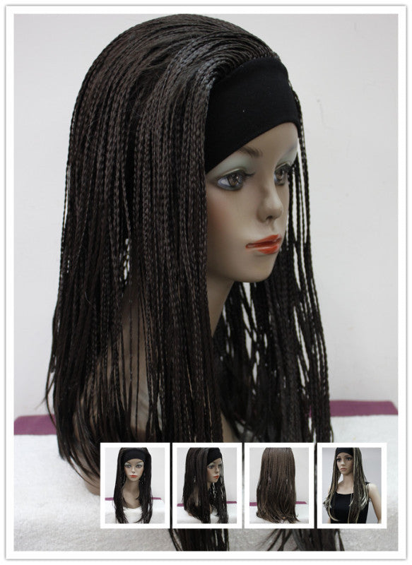 Wig Female African Dirty Braid Gradient Hip Hop Net Red Europe And America