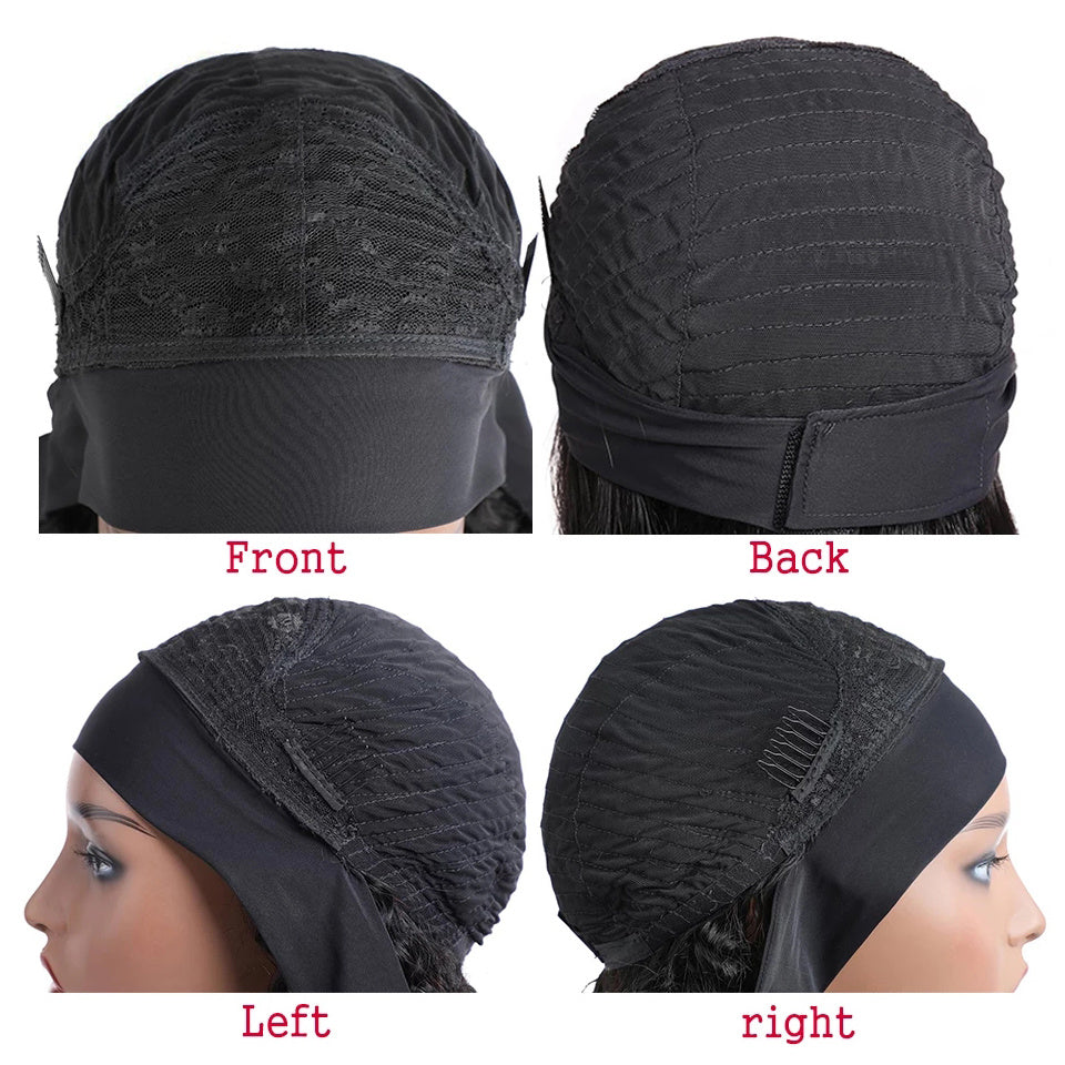 Short Ice Silk Hair Band Heat Resistant Headband Wig