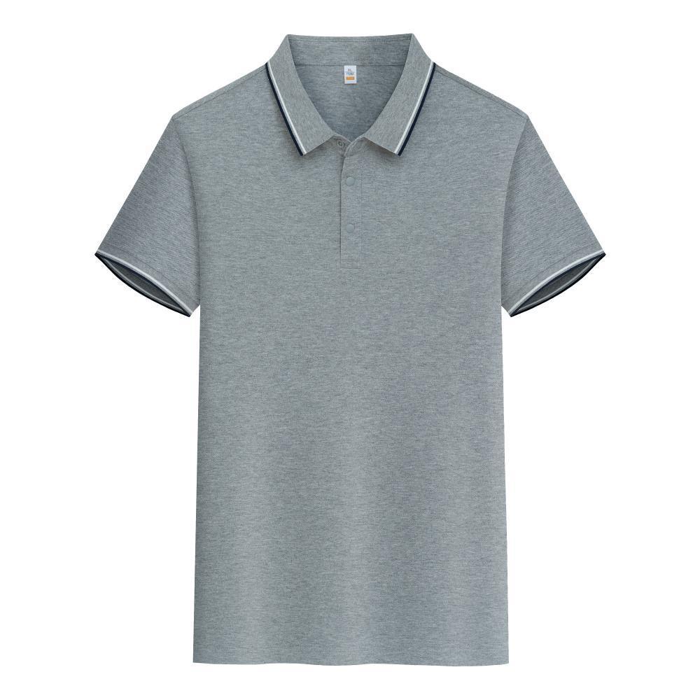 Pure Cotton Soft Polo Shirt Business Casual Lapels Short Sleeve