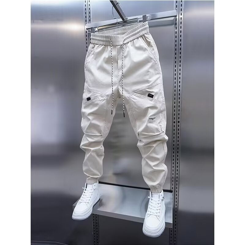 Trendy Multi-pocket Ankle Banded Slacks Sports Loose Harem Pants