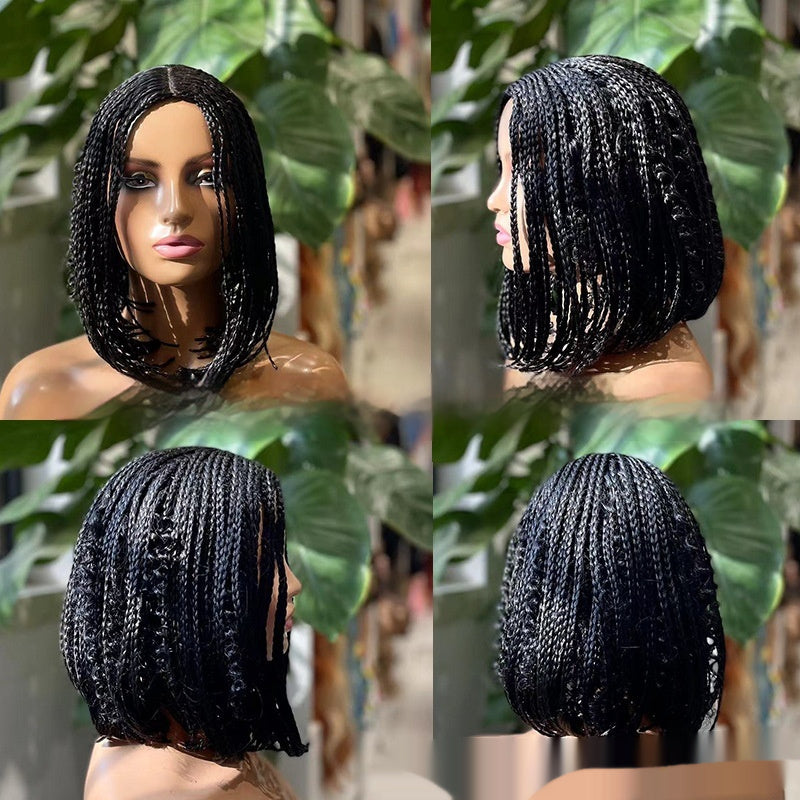 Wig Bohemian Hand-woven Three-strand Braid Wave Female Headgear