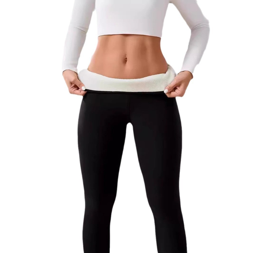 Fleece-lined Thick Light Board Cashmere Leggings