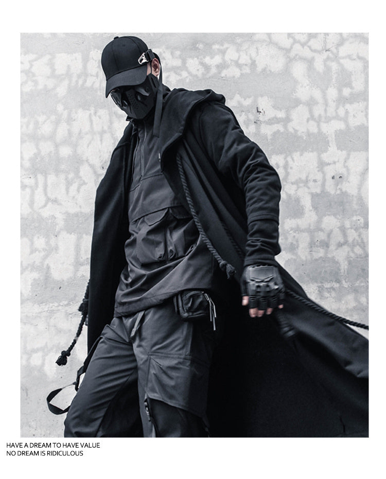 Spring And Autumn Dark Warrior Windbreaker Yamamoto Style Long Coat