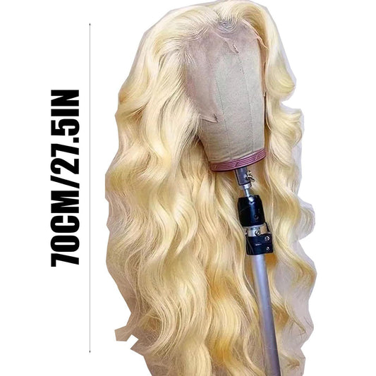 European And American Women's Lace Front Synthetic Fiber Wig With Middle Parting